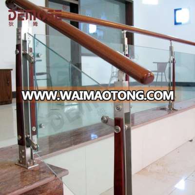 stainless steel/glass/wood stair  railings/ stainless steel hand railing