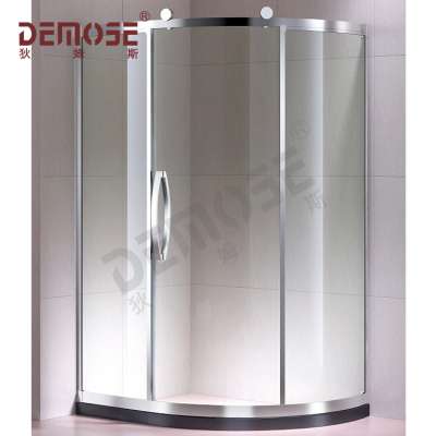 corner bath shower enclosure with sliding door/free clips voyeur shower room