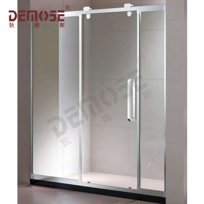 portable toilet and shower room/bathroom tempered glass door/rail for sliding door glass