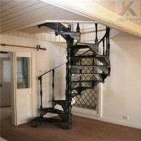 Indoor Nice Design Wrought Iron Spiral Stairs